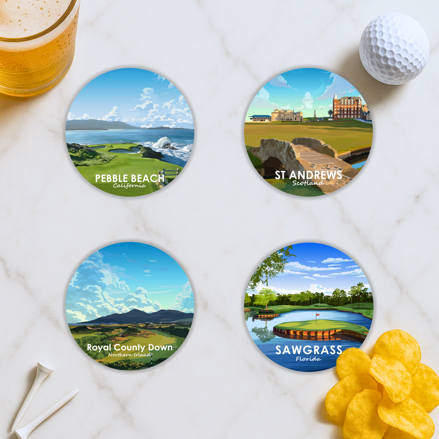 Golf Coaster Bundle (48 Mats)